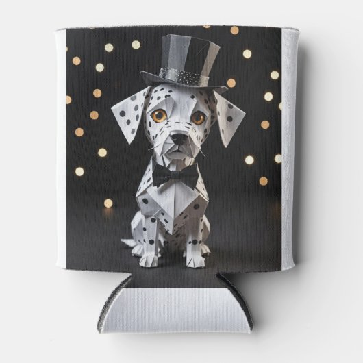 Origami Keurige hond Blikjeskoeler (Voorkant)