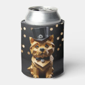 Origami Keurige Hond Blikjeskoeler (Blikje Voorkant)