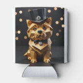 Origami Keurige Hond Blikjeskoeler (Achterkant)