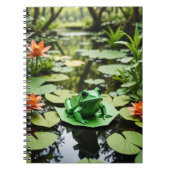 Origami kikkerspiraal notitieboek (Voorkant)