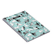 Origami kitten vrienden // geometrische kattenrass notitieboek (Rechterzijde)