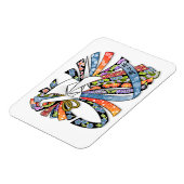 Origami kraan Japans papier veel geluk Noshi 折り紙 Magneet (Linkerzijde)