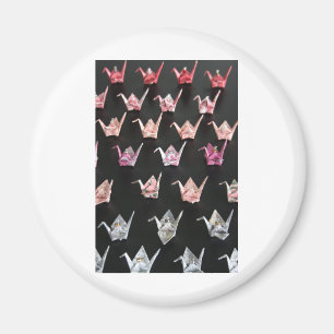 Origami kraan ornamenten magneet