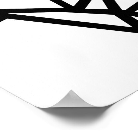 Origami-kraan Poster (Hoek)