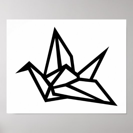 Origami-kraan Poster (Voorkant)