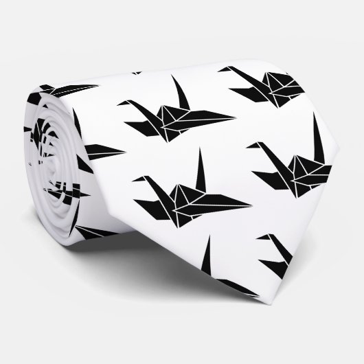 Origami-kraan Stropdas (Opgerold)