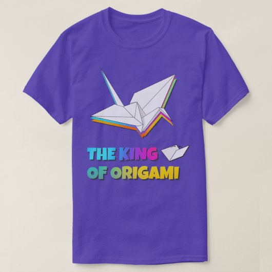 Origami kraanpapier T T-shirt (Design voorkant)