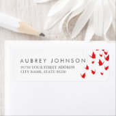 Origami kranen Adresetiketten Etiket (Insitu)