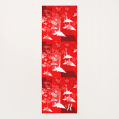 Origami kranen monogrammed yoga mat (Achterkant)