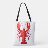 Origami kreeft tote bag (Achterkant)