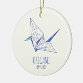 Origami Kunst Japans Vouwen Kunst Retro Kraan Keramisch Ornament (Links)