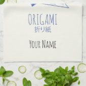 Origami Kunst Japans Vouwen Kunst Retro Kraan Theedoek (Gevouwen)