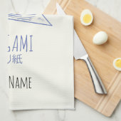 Origami Kunst Japans Vouwen Kunst Retro Kraan Theedoek (Quarter Fold)