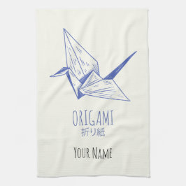 Origami Kunst Japans Vouwen Kunst Retro Kraan Theedoek