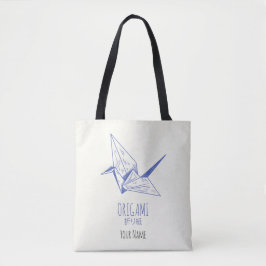 Origami Kunst Japans Vouwen Kunst Retro Kraan Tote Bag