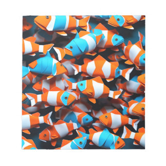 Origami Kunst - Nautische Harmonie: Clownfish Ball Notitieblok