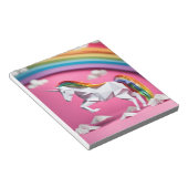 Origami Kunst - Sierlijke Eenhoorn Leaps into Fant Notitieblok (Schuin)