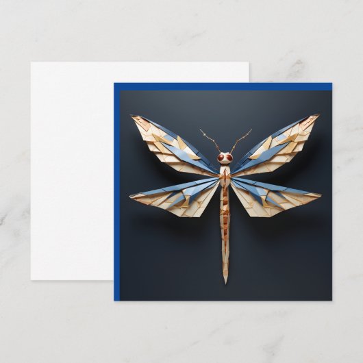 origami libel kaart (Voorkant / Achterkant)