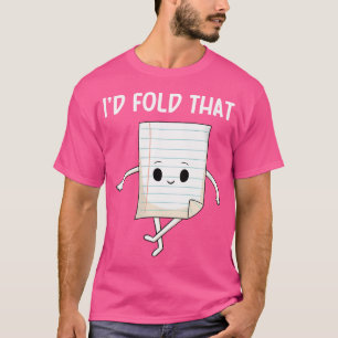Origami Liefhebber Papier Vouwen Master Origamist T-shirt
