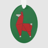 Origami Llama Acryl Ornament (voorkant)