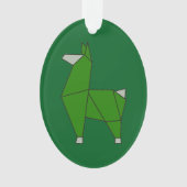 Origami Llama Acryl Ornament (voorkant)