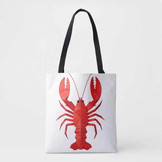Origami lobster tote bag (Voorkant)
