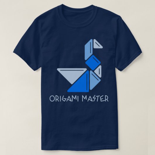 Origami Master Crane Paper Folding T-shirt (Design voorkant)