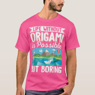 Origami Master Paper Folders Craft Crane Life met T-shirt
