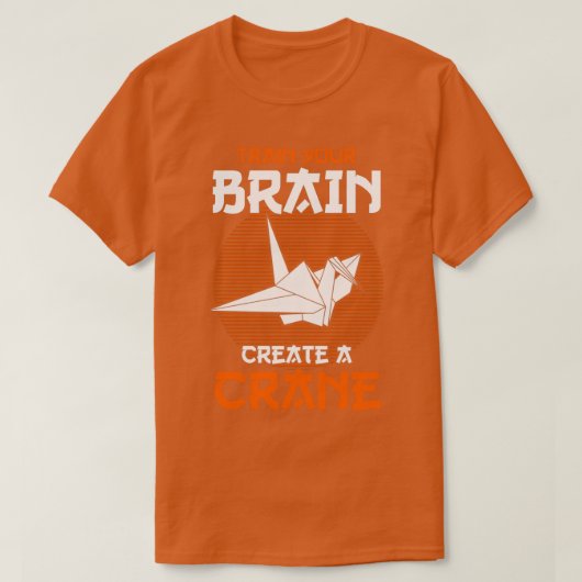 Origami Master Train Your Brain Creëer A Crane Ori T-shirt (Design voorkant)