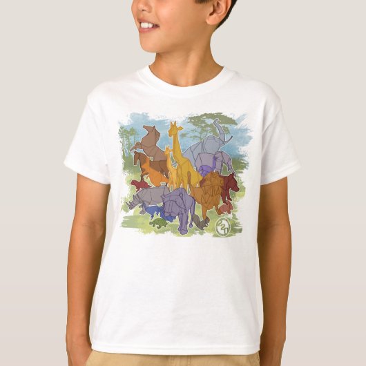 Origami Menagerie T-shirt (Voorkant)