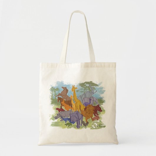 Origami Menagerie Tote Bag (Voorkant)
