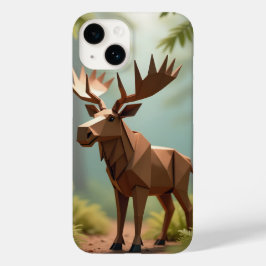 Origami Moose Case-Mate iPhone 14 Hoesje