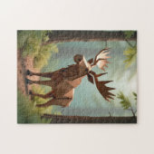 Origami Moose  Legpuzzel (Horizontaal)