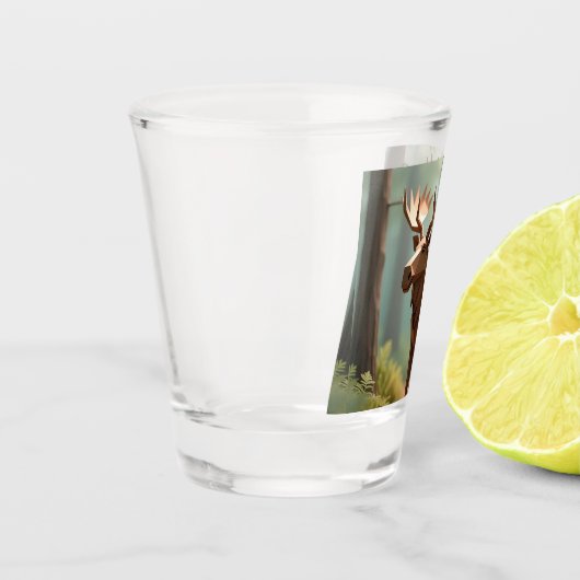 Origami Moose  Shot Glas (Links)