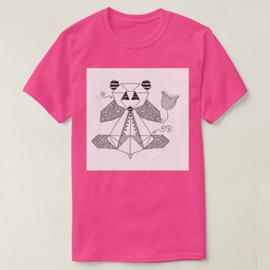 origami panda 2 t-shirt (Design voorkant)