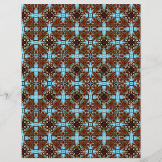 Origami Paper Blue Brown  Hobby Art Flyer (Voorkant)