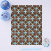 Origami Paper Blue Brown  Hobby Art Flyer (Enkel)