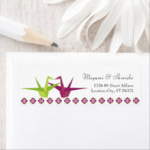 Origami Paper Crane Wedding Etiket (Insitu)