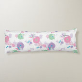 Origami Paper Cranes and Flowers Body Pillow Lichaamskussen (Achterkant)