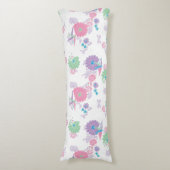 Origami Paper Cranes and Flowers Body Pillow Lichaamskussen (Voorkant Verticaal)