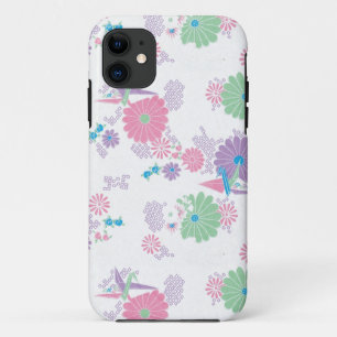 Origami Paper Cranes en Flowers Case-Mate iPhone Case
