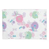 Origami Paper Cranes en Flowers Kussensloop (Voorkant)