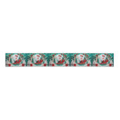 Origami Paper Cutout Santa Christmas Holiday  Grosgrain Lint (Voorkant)