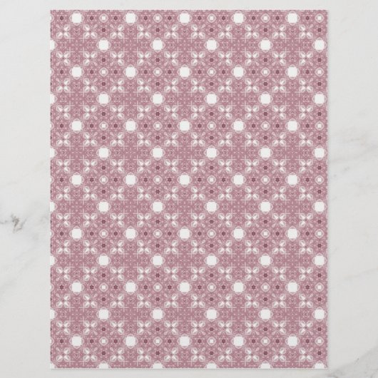 Origami Paper Mauve White Hobby Art Flyer (Voorkant)