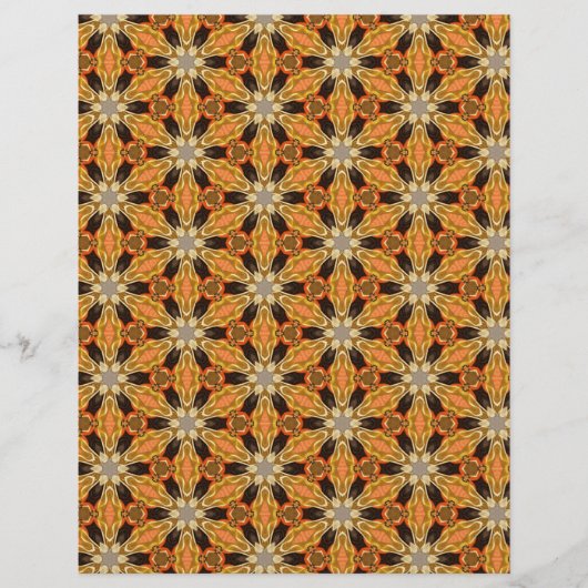 Origami Paper Oranje Black Hobby Art Flyer (Voorkant)