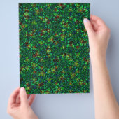 Origami papier groen maroon aanpasbaar hobby kunst flyer (Hand)