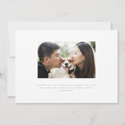 Origami papier kranen bruiloft save the date (Achterkant)