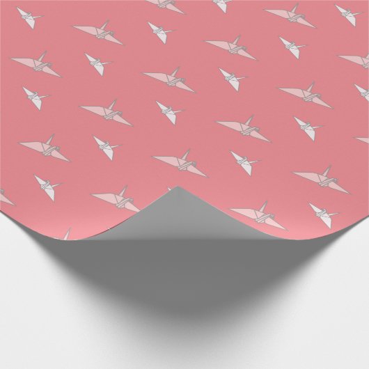 Origami Papier Kranen Zalm Roze Inpakpapier (Hoek)