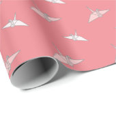 Origami Papier Kranen Zalm Roze Inpakpapier (Rol Hoek)