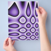 Origami papier, paarse abstracte stippen & traandr flyer (Hand)